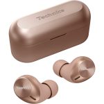 Technics EAH-AZ40M2 douszne słuchawki bezprzewodowe z redukcją szumów ANC (Multipoint Bluetooth 3 urządzenia, 6 mikrofonów, IPX4), różowo-złote
