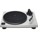 Technics SL-40CBT gramofon z napędem bezpośrednim (Bluetooth, bezrdzeniowy system silnika, kompaktowa konstrukcja, ramię w kształcie litery S), szary