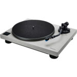 Technics SL-40CBT gramofon z napędem bezpośrednim (Bluetooth, bezrdzeniowy system silnika, kompaktowa konstrukcja, ramię w kształcie litery S), szary