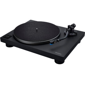 Technics SL-40CBT gramofon z napędem bezpośrednim (Bluetooth, bezrdzeniowy system silnika, kompaktowa konstrukcja, ramię w kształcie litery S), czarny