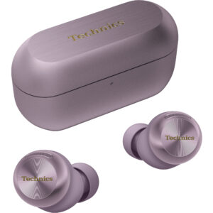 Panasonic EAH-AZ100 douszne słuchawki TWS z ANC (przetwornik Magnetic Fluid Driver, ładowanie indukcyjne, Voice Focus AI, Multipoint 3 szt), liliowe