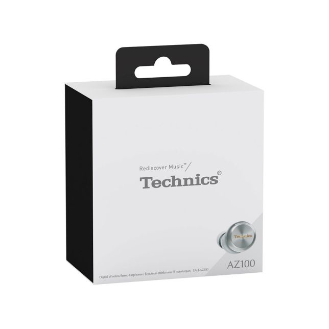 Technics EAH-AZ100E-V Panasonic EAH-AZ100 douszne słuchawki TWS z ANC (przetwornik Magnetic Fluid Driver, ładowanie indukcyjne, Voice Focus AI, Multipoint 3 szt), liliowe 19 Opakowanie bez plastiku
