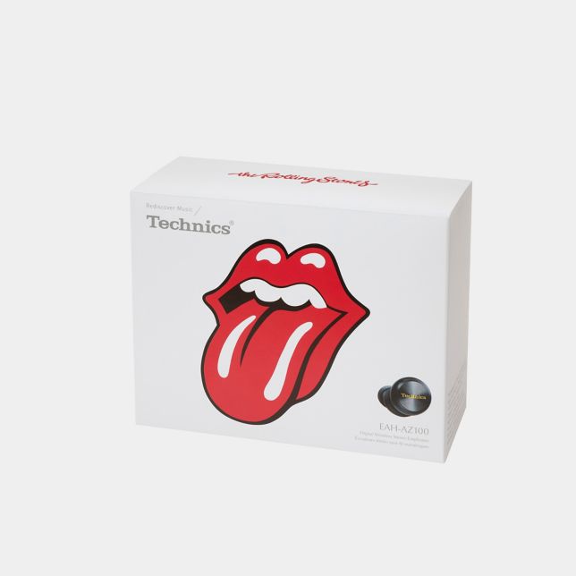 Technics EAH-AZ100E1K Technics EAH-AZ100 edycja Rolling Stones douszne słuchawki TWS z ANC (przetwornik Magnetic Fluid Driver, Voice Focus AI, Multipoint 3 szt), czarne 13 Opakowanie wolne od plastiku