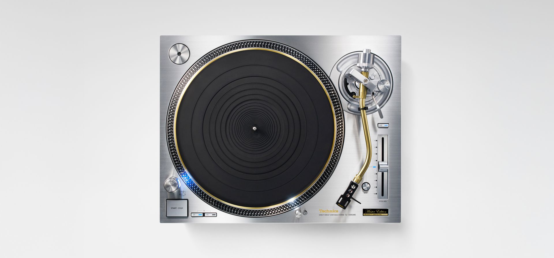 Technics SL-1200GMEES Technics SL-1200GME gramofon z napędem bezpośrednim (konstrukcja antywibracyjna, wysoka czułość ruchu początkowego, stabilne obroty)), srebrny 2 Technics SL-1200GMEES ast 3006743 1