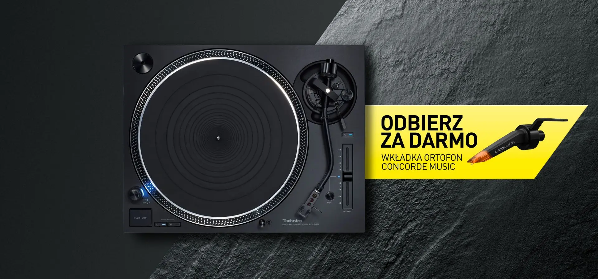 Technics SL-1210GR2EK_PACK Technics SL-1210GR2 gramofon z napędem bezpośrednim + wkładka gramofonowa (wysoka czułość, precyzyjne obroty, aktywna redukcja szumów), czarny 1 Technics SL-1210GR2EK_PACK ast 3031648